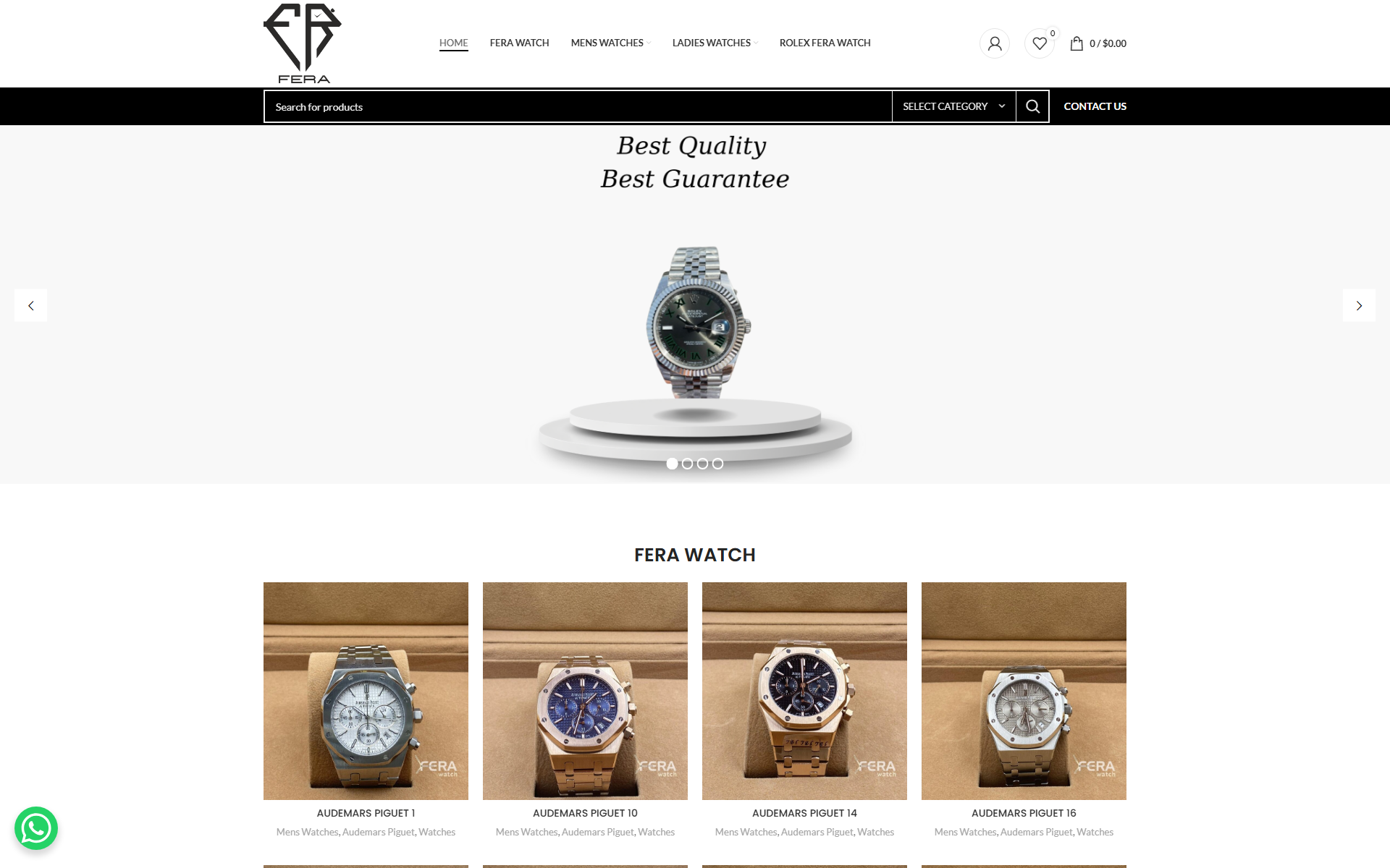 Fera Watch e-ticaret sitesi