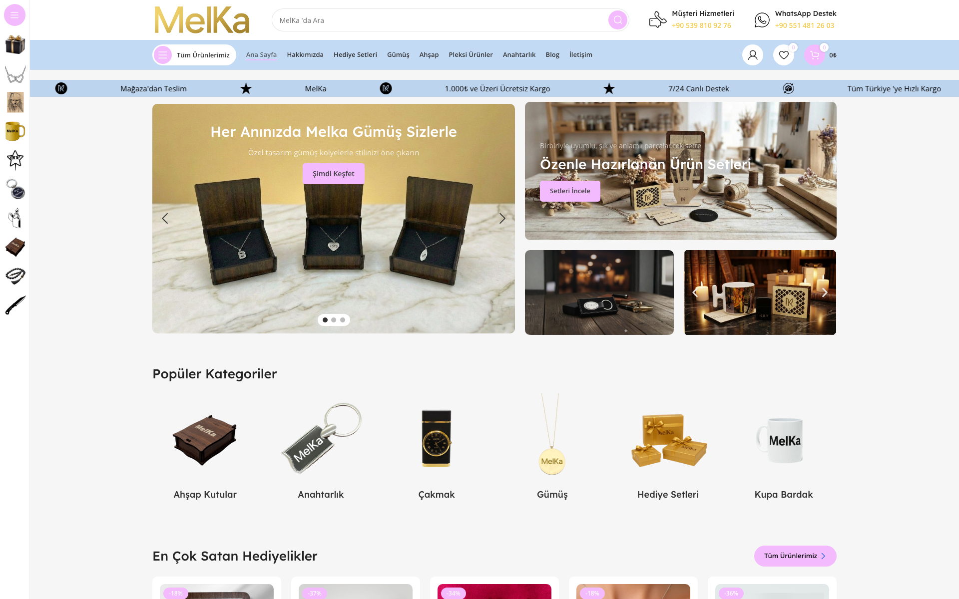 Melka Design e-ticaret sitesi