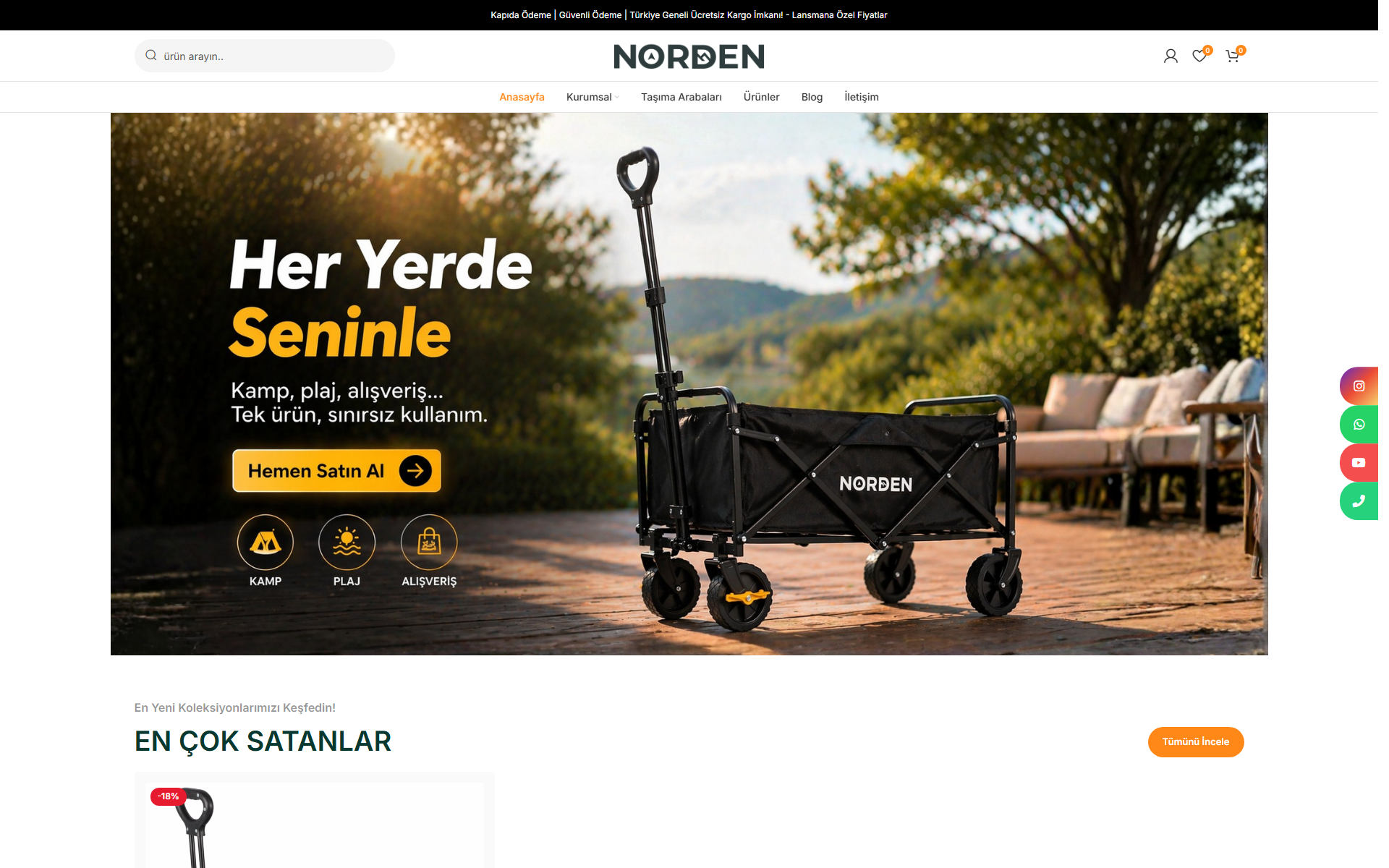 Norden e-ticaret sitesi
