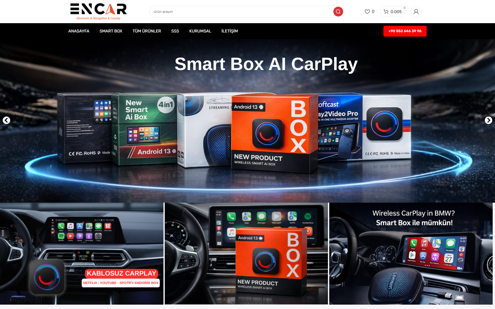 SmartBox e-ticaret sitesi