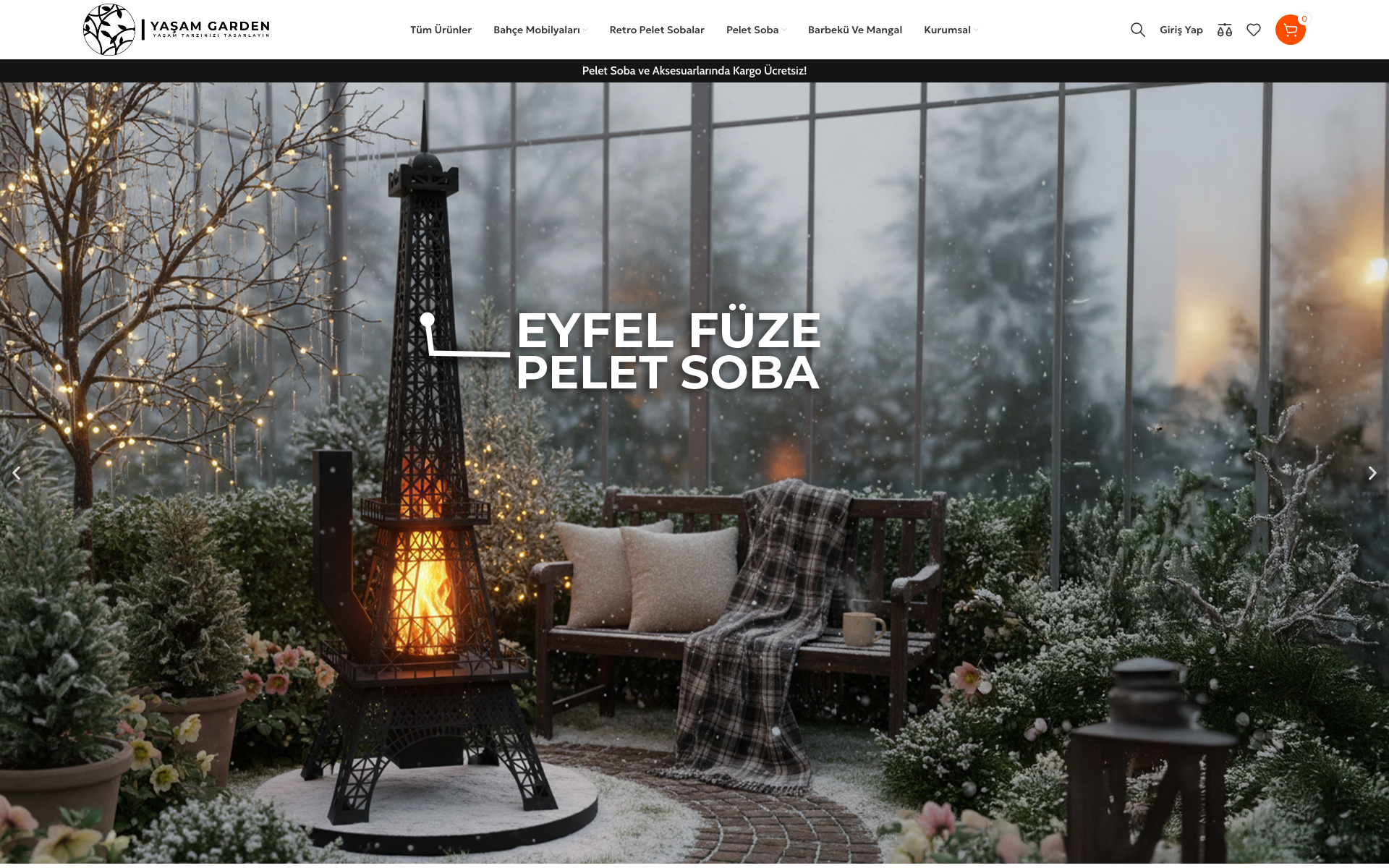Yaşam Garden e-ticaret sitesi